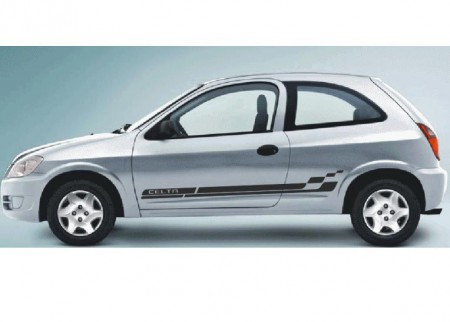 Faixa lateral para Celta Spirit Life LT LS 2 ou 4 portas adesivos para carros Tuning produto Mercado livre
